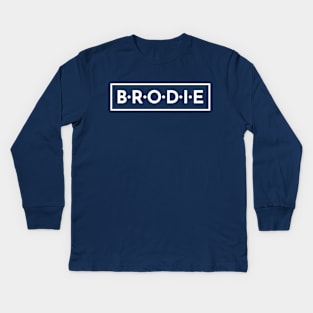 B•R•O•D•I•E Kids Long Sleeve T-Shirt